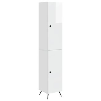 vidaXL Juego De Armarios 2 Uds. Blanco Brillante Madera De Ingenier&iacute;a Vidaxl