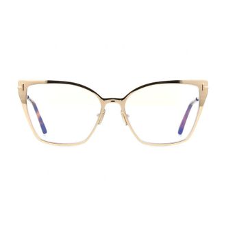 Tom Ford FT6051-B028 Cat-Eye Metal Frame Eyeglasses - Gold