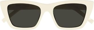 Saint Laurent Grey Cat Eye Ladies Sunglasses SL 276 MICA 056 55