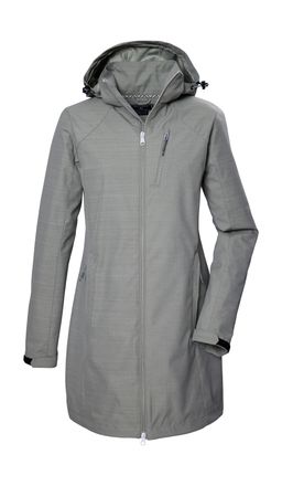 Killtec Softshellparka KILLTEC KOS 57 WMN SFTSHLL PRK, Damen, Gr. 36, gr&uuml;n (helloliv), Oberseite: 100% Polyester;R&uuml;ckseite: 100% Polyester;Futter: 100% Polyes