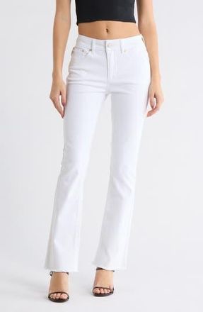 Seven 7 High Waist Bootcut Jeans in White at Nordstrom Rack, Size 14