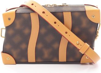 Louis Vuitton Brown Monogram Coated Canvas Leather Shoulder Bag (Pre-Owned)