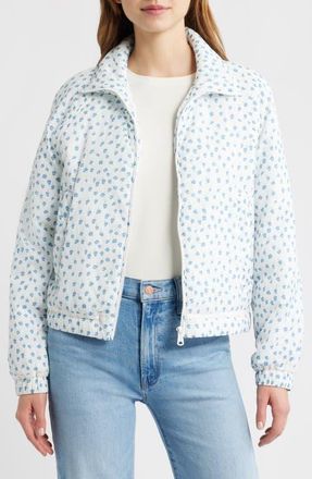 Bernardo Short Cloudweight Nylon Jacket in Floral at Nordstrom, Size Xx-Large