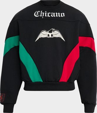 adidas x Willy Chavarria Mens Bball Fleece Crewneck Sweatshirt