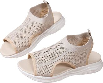 Generic Shoes for Women UK Water Shoes Sliders S ALS Womens UK Exposed Toe Design, Made of Air Knitted Mesh Fabric, Suitable for Daily Commuting Community Wal