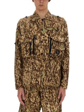 South2 West8 Camouflage Print Jacket - Multicolor