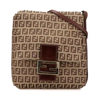Fendi Pre-owned Cross Body Bags, female, Brown, Size: ONE SIZE Pre-owned Leather Cross Body Bag