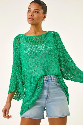Roman Light Weight Open Knit Jumper