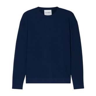 Closed Fine Knit Jumper - male - Closed - Round-neck Knitwear - Blue - XL - Knitwear