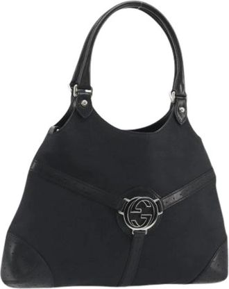 Gucci Pre-owned Vintage Hand Bag - Dames - Vintage Handtas - Zwart - ONE Size - Leer - Vintage