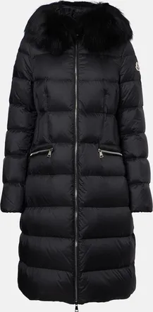 Moncler Boedic shearling-trimmed down coat