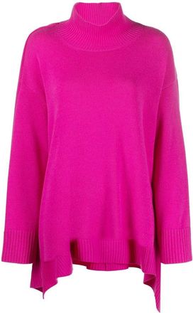Valentino Garavani draped roll-neck jumper - women - Cashmere/Virgin Wool - S - Pink
