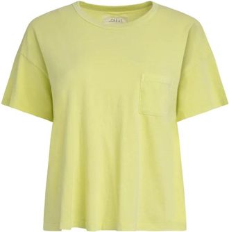 The Great. Cotton T-shirt - Dames - T-shirts - Groen - M - Katoen - Tops