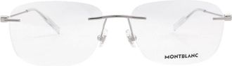 Montblanc Demo Rectangular Mens Eyeglasses MB0075O 003 56