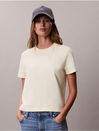 Calvin Klein Jeans Calvin Klein Womens Monogram T-Shirt - Yellow - L