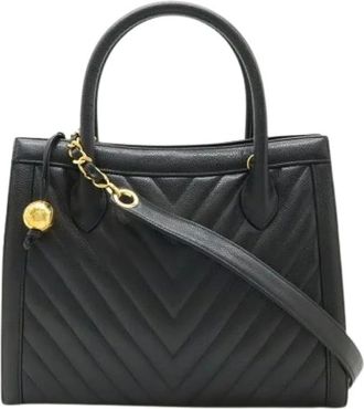Chanel Pre-owned Borsa a mano Chevron (Impuntura a V) - - Pre-owned - Donna - Nero - ONE SIZE