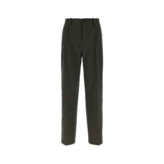 Maison Kitsun&eacute; Heren, Broeken, Groen, Maat: 2XS Katoen