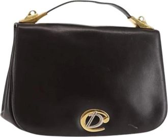 Dior Pre-owned Handbags, female, Brown, Size: ONE SIZE Pre-owned Leather Hand Bag