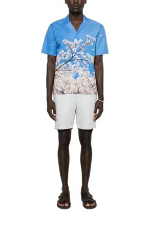 Orlebar Brown Maitan Photographic Shirt - Blue