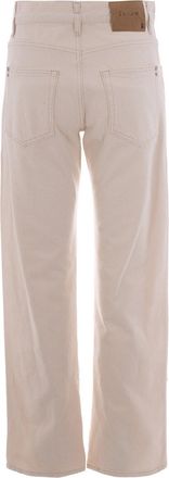 Patrizia Pepe Womens Jeans Beige Wash Cotton