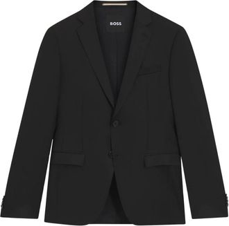 HUGO BOSS Zwarte wollen jas Reymond - Heren - Business blazers - Zwart - M - Wol - Kostuums