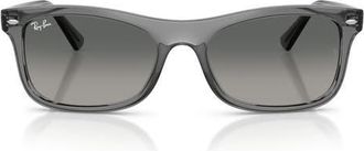Ray-Ban 54mm Square Sunglasses in Transparent Grey /Grey at Nordstrom
