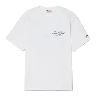 MC2 Saint Barth T-Shirts, male, White, Size: L Portland Cotton T-Shirt