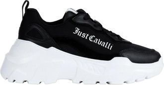 Just Cavalli Sneakers - Dames - Sneakers - Zwart - 36 EU - Polyester - Schoenen