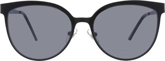 Frye 45202FCO001 Smoke Oval Ladies Sunglasses 10254939.FYC BLKSMK