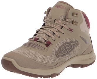 Keen Damen Terradora Flex Mid Wp-w Wanderstiefel, Plaza Taupe/Windsor-Wein, 38.5 EU