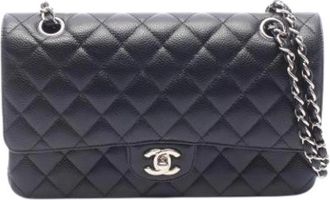Chanel Pre-owned Vintage Schoudertas - Dames - Vintage Schoudertas - Zwart - ONE Size - Leer - Vintage