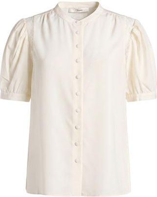 Frame Denim LACE SHOULDER INSET BLOUSE