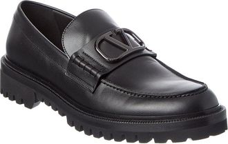 Valentino Vltn Leather Loafer
