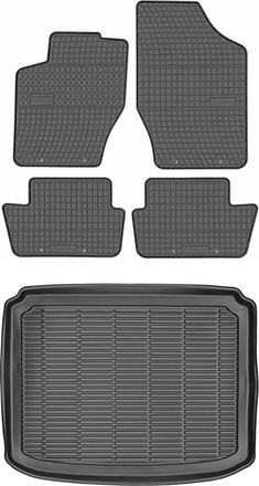 OEM Juego De Alfombrillas De Goma Para Peugeot 308 I Hatchback (2007-2013) + Alfombrilla Para Maletero