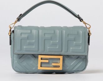 Fendi Borsa Baguette Mini Fendi in pelle con monogram FF matelass&egrave;