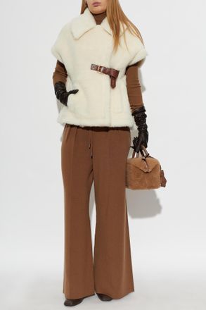 Max Mara Newabavo Wool Vest, Womens, Cream
