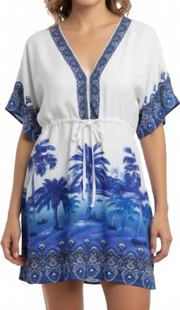 Tolani Furla Mini Dress In White/ Blue