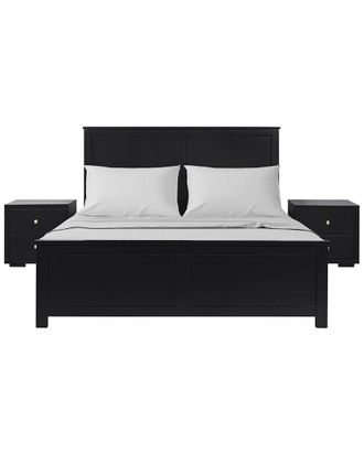 Camden Isle Winston 3Pc Platform Bed & Nightstands Set