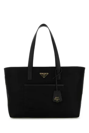 Prada Black Re-Edition 1978 large tote