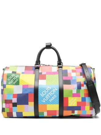 Louis Vuitton 50 Keepall bandouli&egrave;re duffle bag - Yellow