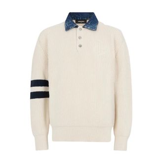 Dsquared2 Round-neck Knitwear, male, Beige, Size: M Dsquared2 Sweaters Beige