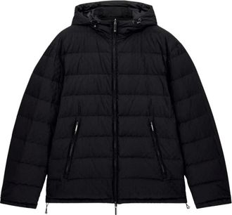 Emporio Armani Reversible Down Jacket - Heren - Winterjassen - Zwart - S - Polyester - Jassen