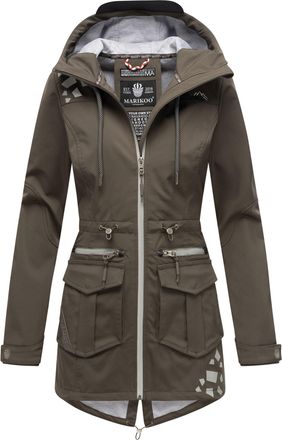 Marikoo dames softshelljas - Ulissaa met capuchon & reflecterende details