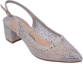 Lady Couture Demin Slingback Pump in Silver at Nordstrom Rack, Size 11