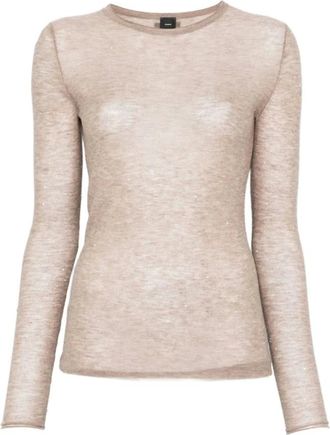 Pinko Mujer, Jerseys, Beige, Talla: M