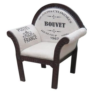 Wanderlust Deco Sill&oacute;n tapizado blanco 89x61x100