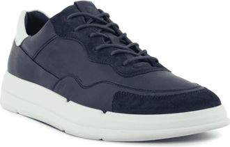 Ecco Mens Soft X Shoes In Navy White