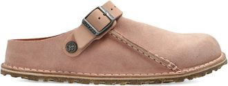 Birkenstock Mules in pelle scamosciata con fibbia - Rosa