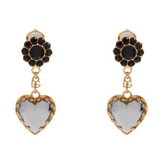 Dolce & Gabbana Clip-on Oorbellen Sacro Cuore - Heren - Oorbellen - Geel - ONE Size - Accessoires