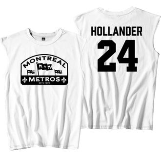 Generic Heated Rivalry Hollander 24 Merch Tank Tops Sleeveless T-Shirt Unisex Casual Outdoor Sportwear (S,White)